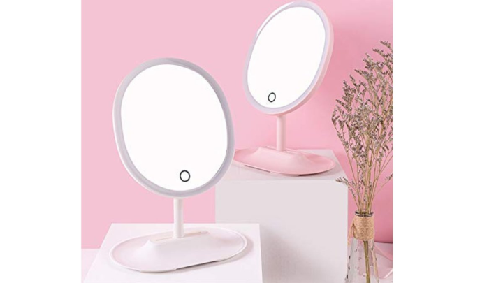 White LED makeup mirror Oval shape
