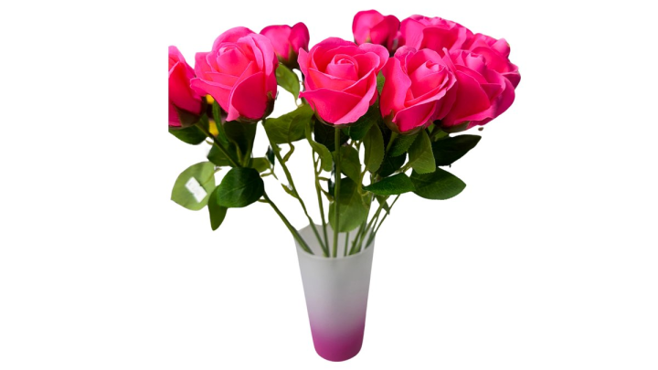 Single rose pink (soap rose)