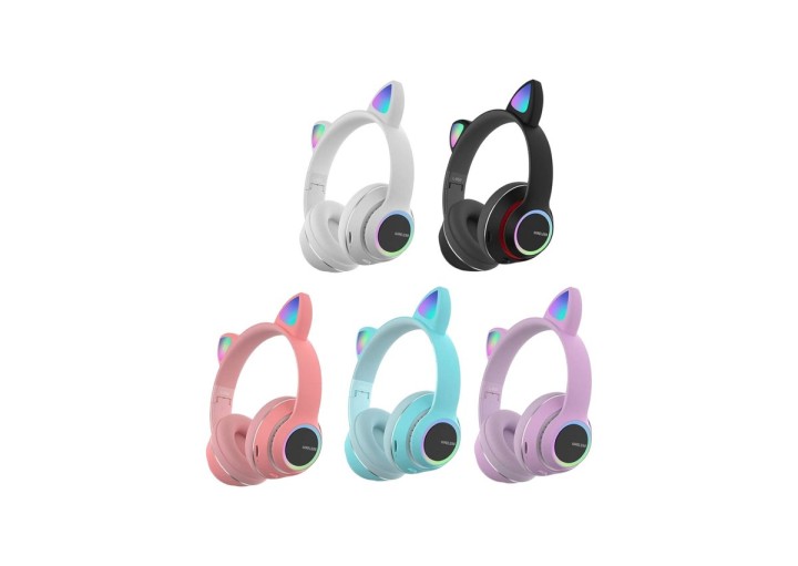 Wireless Headsets Cat Ear Headset Pink L450