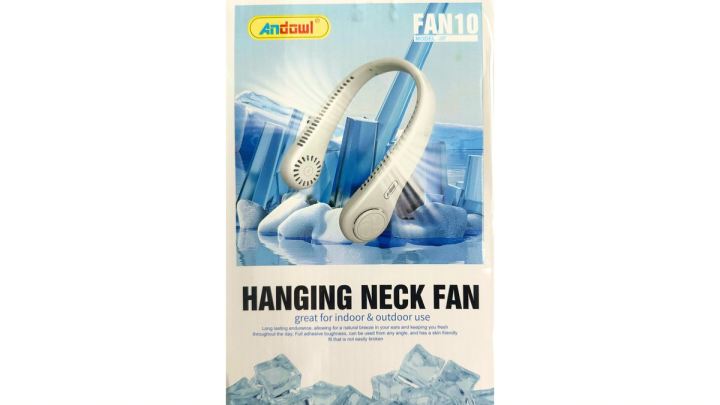Hanging neck fan