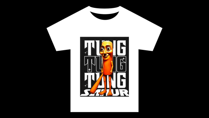 Tung Sahur T-shirt Size 7-8