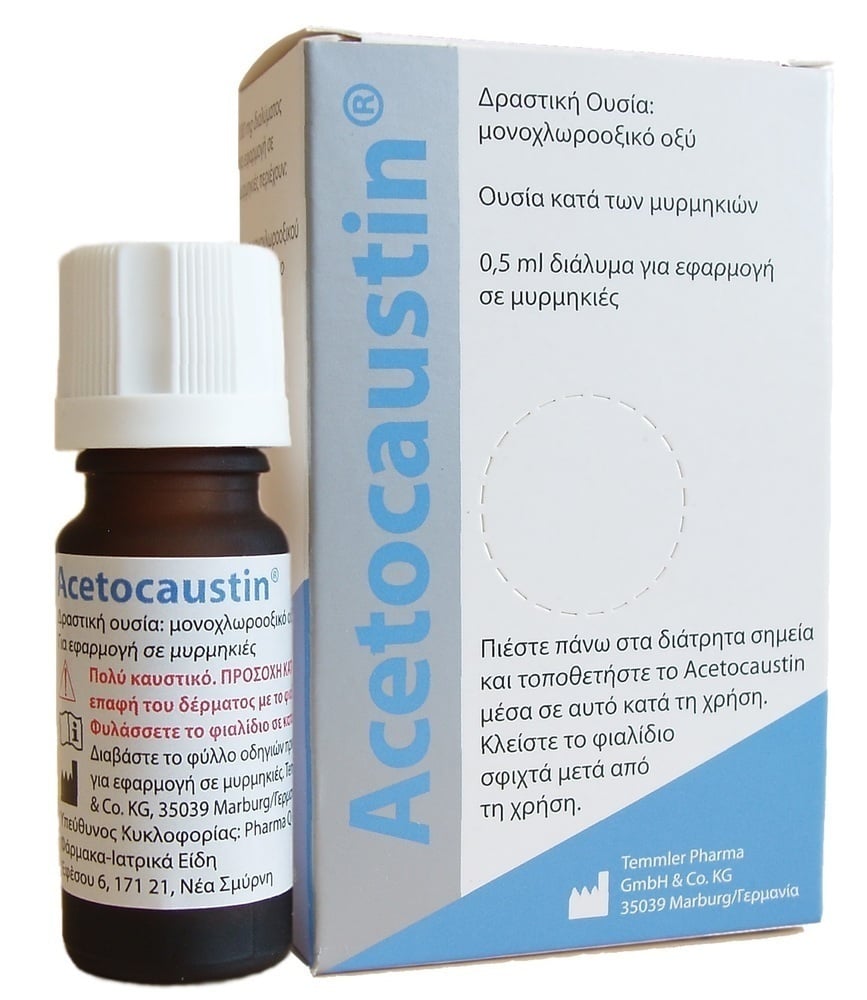 Acetocaustin Solution monochloroacetic acid 0.5ml