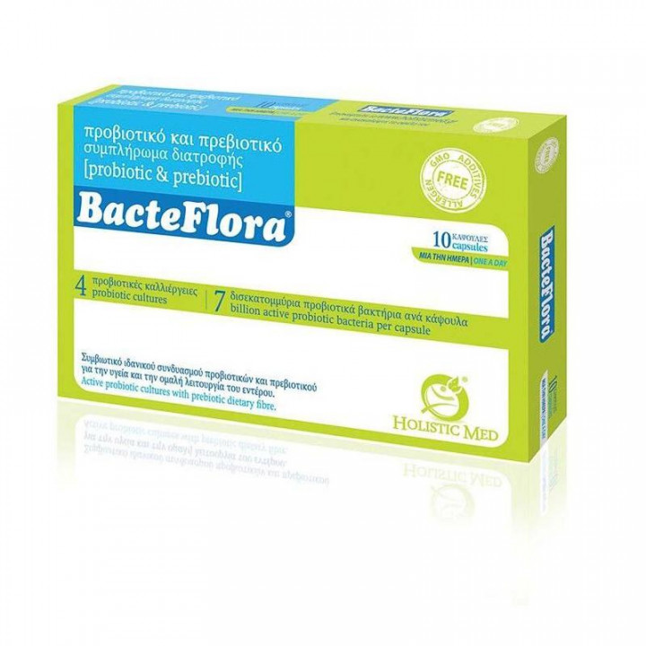 Holistic Med Bacteflora Symbiotic 10 Capsules