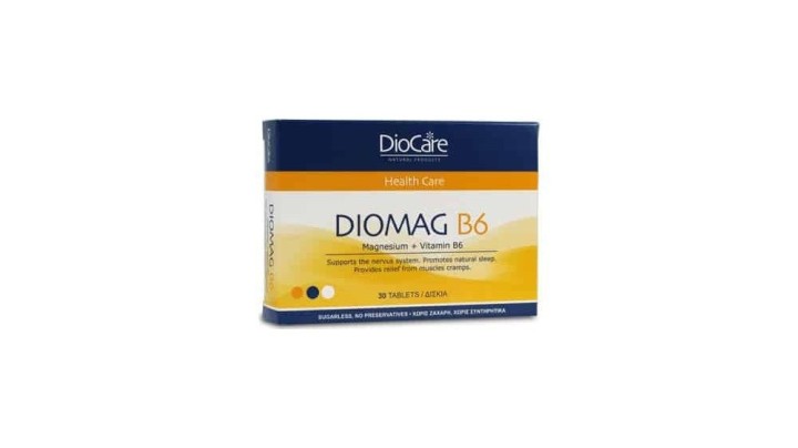 Diocare Dio Magnesium + Vitamin B6 30 Tablets