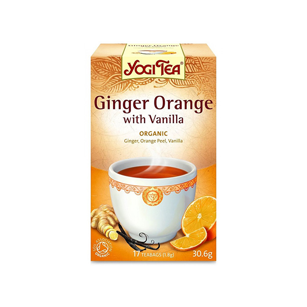 Yogi Tea Ginger Orange With Vanilla, Teabags, 17
