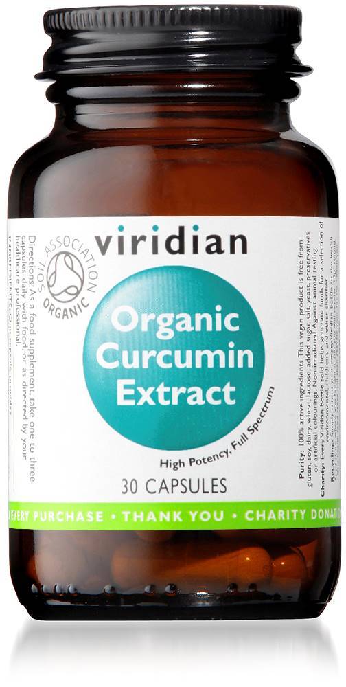 Viridian Organic Curcumin Extract 30Capsules
