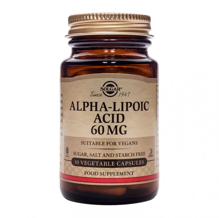 Solgar Lipoic Acid 60Mg 30 Vegetable Capsules