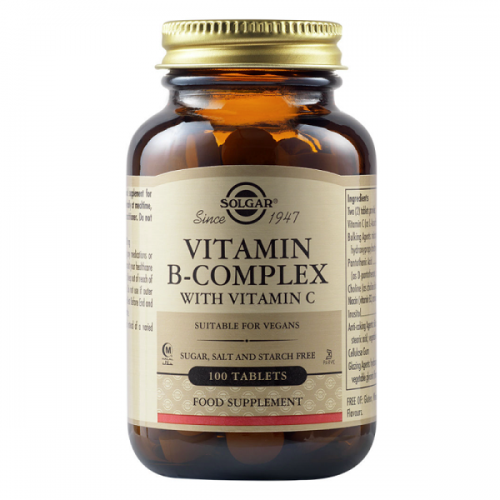 Solgar B-Complex With Vitamin C 100Tablets