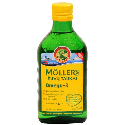 Moller's Cod Liver Oil Natural 250ml