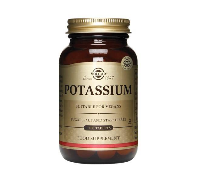 Solgar Potassium For Nerve& Muscle Health Promotes Electrolyte Balance 100Tablets