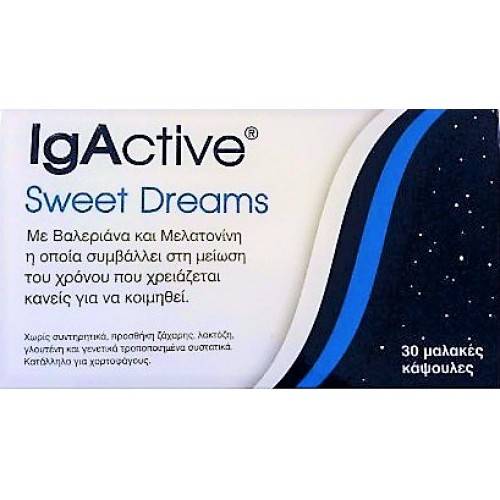 Igactive Sweet Dreams Melatonin & Valerian 30 Soft Gels