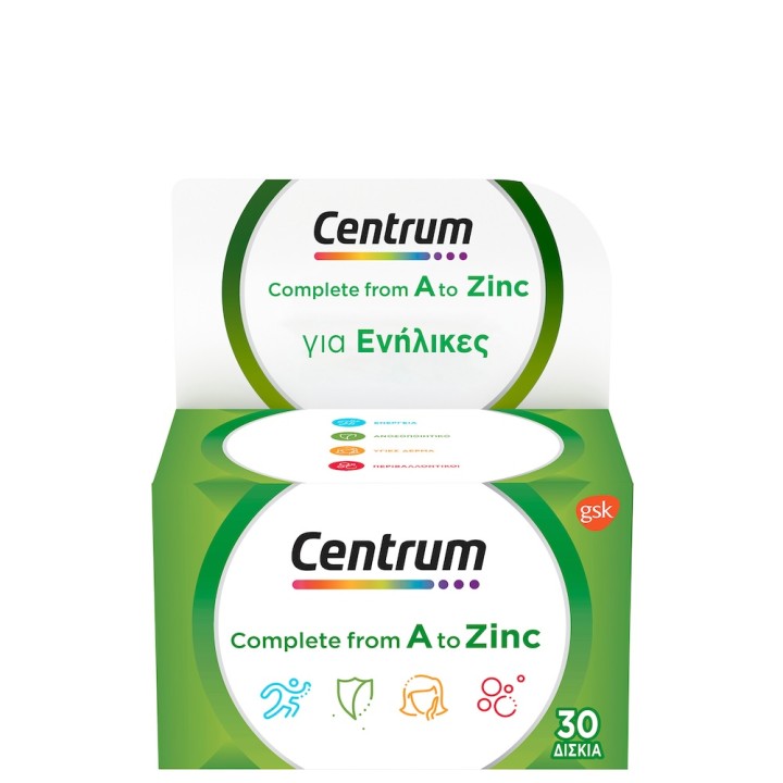 Centrum A-Zinc Tabs 30'S