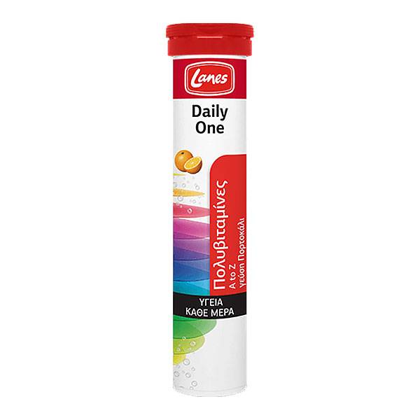 Lanes Daily One A To Z Multivitamins 20 Effervescent Tablets With Orange Flavor