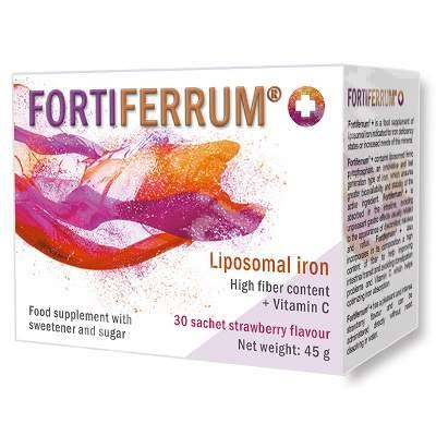 Fortiferrum Plus 45g 30 Sachets Strawberry Flavor