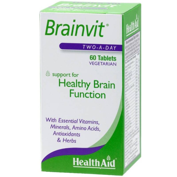 Health Aid Brainvit Support For Healthy Brain Function 60 Tablets