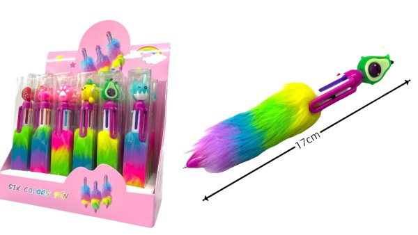 Six colour pen (Pineapple)