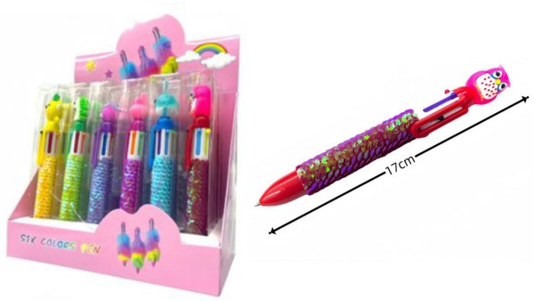 Six colour pen (Pineapple)