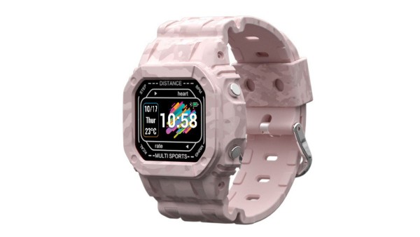 Pink smart watch