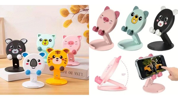 Foldable phone holder pink