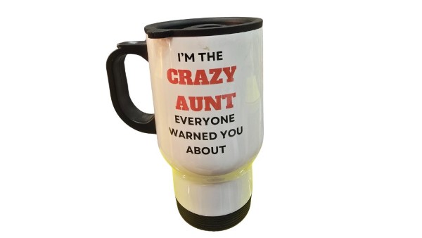 Crazy Aunt stainlesteel cup