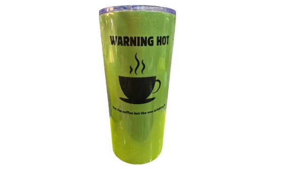Warning hot stainlesteel cup