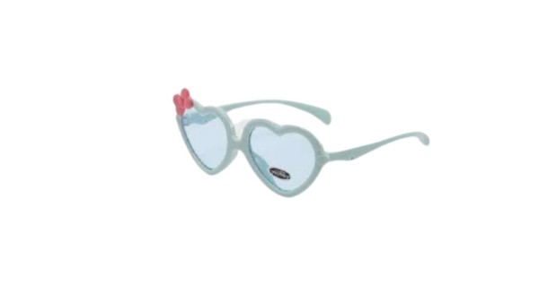 Kids sunglasses light blue hearts