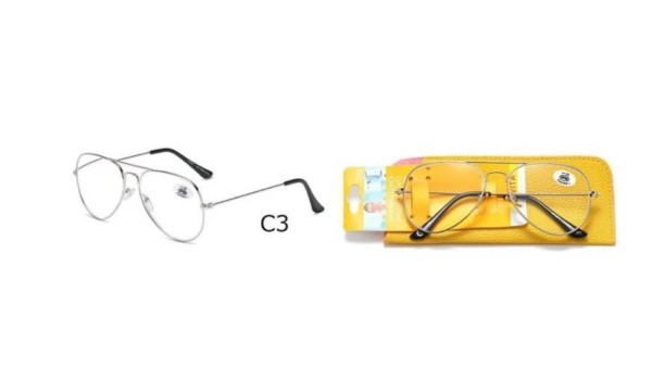 Reading Glasses morern style silver +3.5