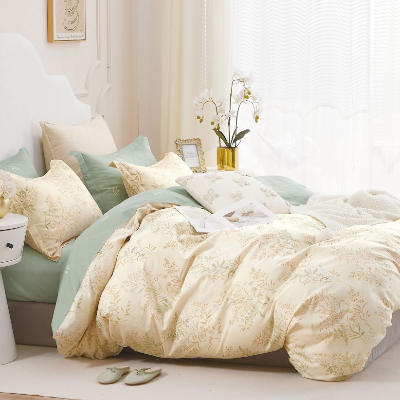 PRIME LINE BEATRIX DUVET COVER WITH 2 PILLOW CASES (OXFORD) FLORAL