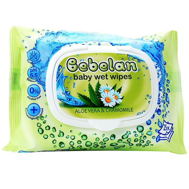 BEBELAN BABY WIPES ALOE & CHAMOMILE 24S