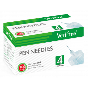 Verifine Pen Needles 4Mm 32G 100Pcs