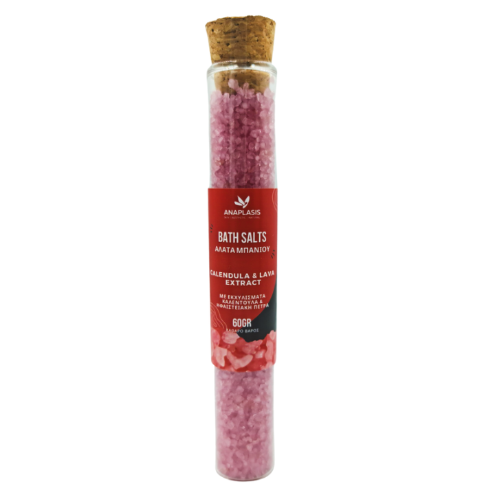 Anaplasis Calendula & Lava Extract Bath (Red) Salts 60Gr