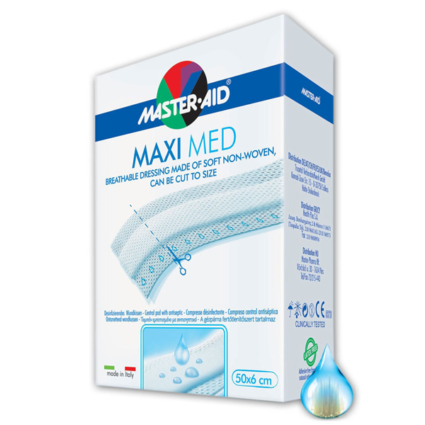 MASTER AID MaxiMed White Gause 50x6cm