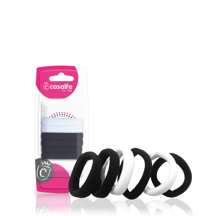 Casalfe Hair Accessories Black & White 6Pcs