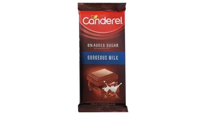 Canderel Gorgerous Milk Chocolate 0% Added Sugar