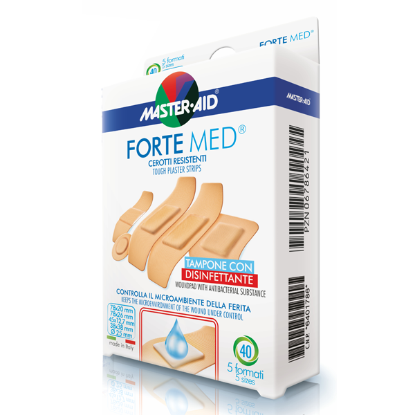 Master Aid Forte Med Plasters 40 X 5Sizes