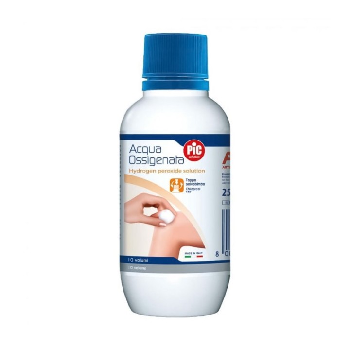 Pic (Gima) Hydrogen Peroxide 3% (Acqua Ossigenata) Solution 250Ml