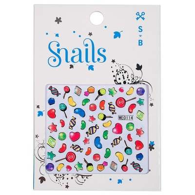 Snails Nail Stickers Candy Plasters