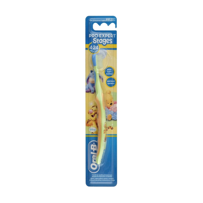 Oral-B Pro Expert Stages Toothbrush For Babies, Green & Orange Colours