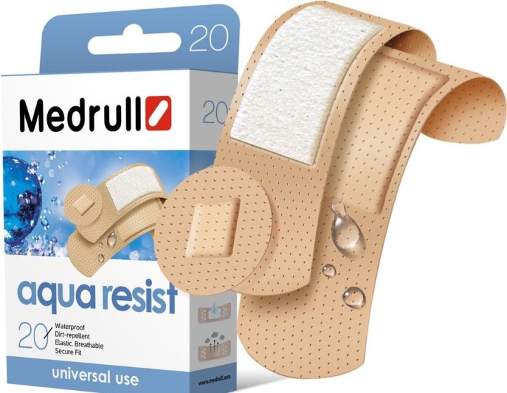 Medrull Universal Aqua Resist Plasters 20Pcs Caps 14 X 20Mg