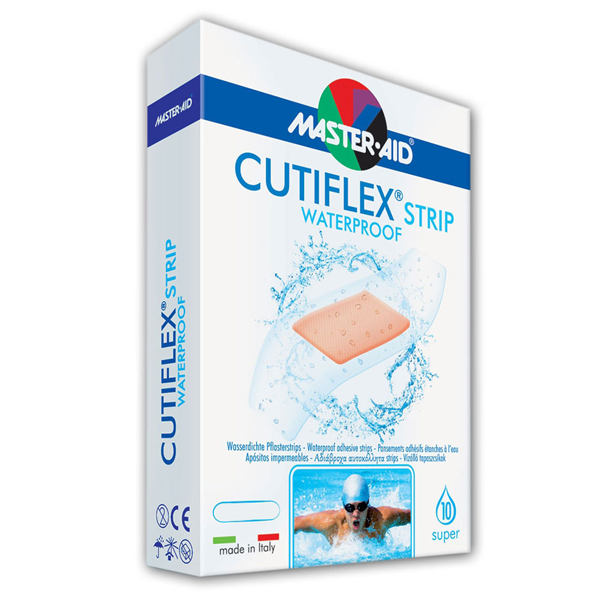 Master Aid Cutiflex Waterproof Super Strips 10 X 86X39Mm