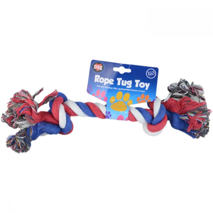 Rope Tug Toy 3 Coloured Knot Wp300