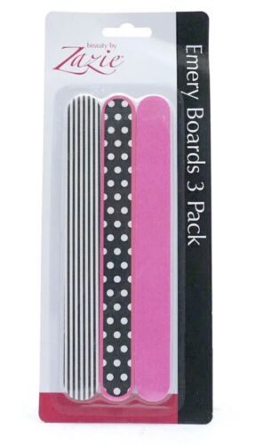 Zazie Smoother Healthier And Stronger Nail Emery Boards 3Pk 2