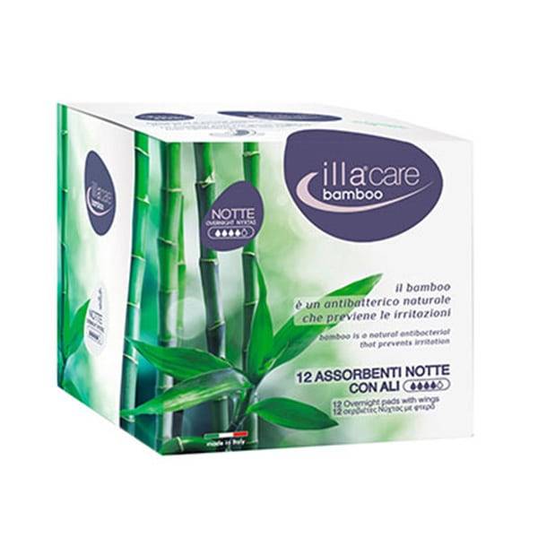 Illa Care Bamboo Overnight Pads & Wings x12