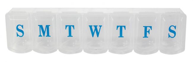 Pill Organizer 7 Days, Case