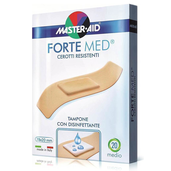 Master Aid Forte Med Plasters 20 X Medium Narrow