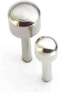 Caflon Stainless White Regular Ball Earrings 1Pair