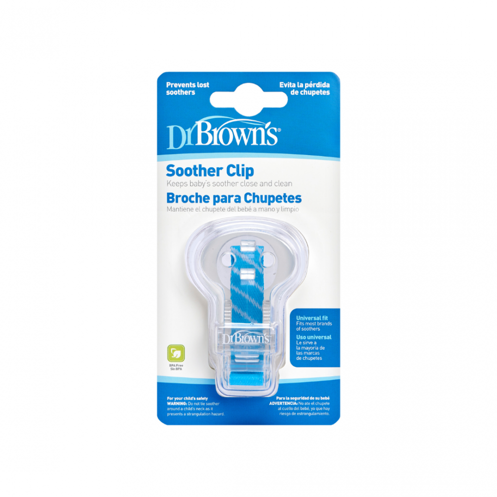 Dr. Brown's Soother Clip Blue