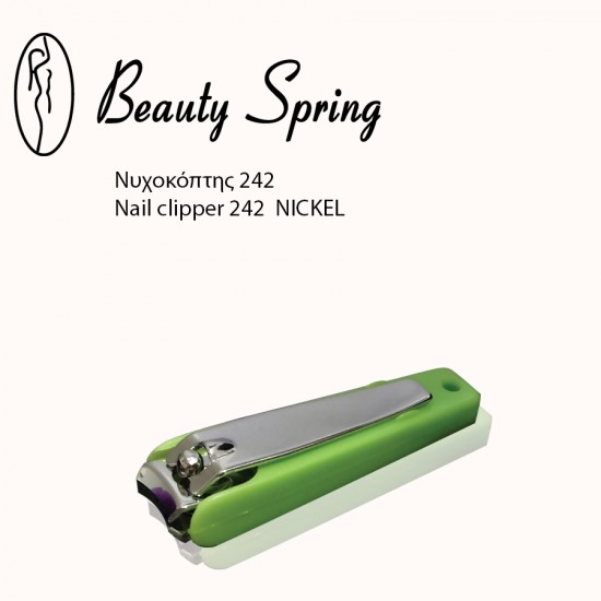 Beauty Spring Big Coloured Nail Clipper 242 1 Pc