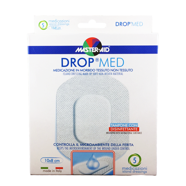 Master Aid Drop Med Dressing 5 X 10X8Cm
