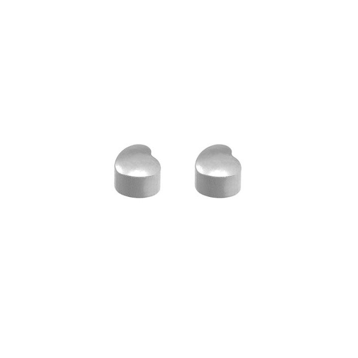 Caflon White Heart Shape Earrings 1Pair